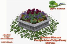 Lady's Garden -Rainbow Planters Peonies-Irises-Tulips-Pansy 28