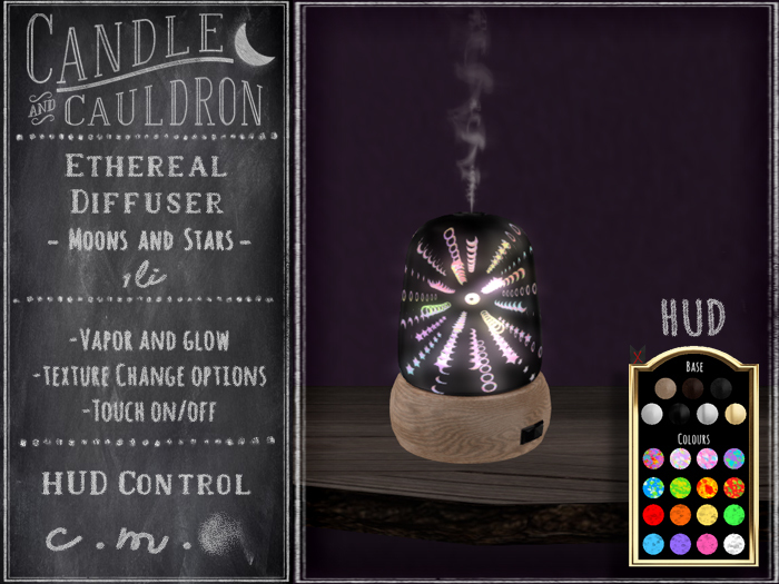 {C&C} Ethereal Diffuser - Moons and Stars