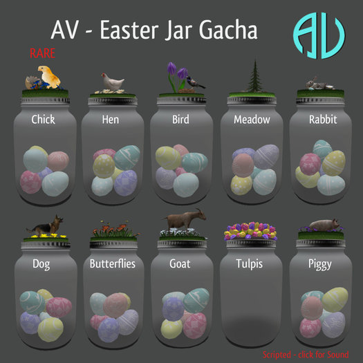 AV - Easter Jar Chick RARE