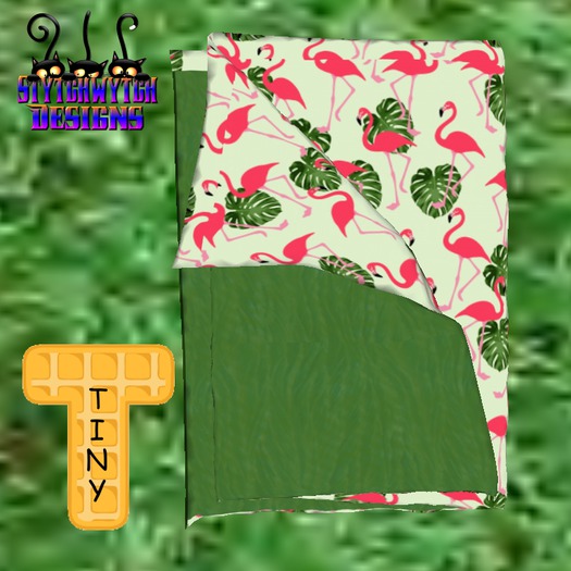 ~SWD~ TINY Sleeping Blankee Flamingo