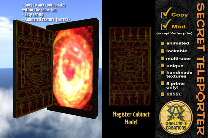 Secret Teleporter ~  Magister Cabinet [ red vortex ]