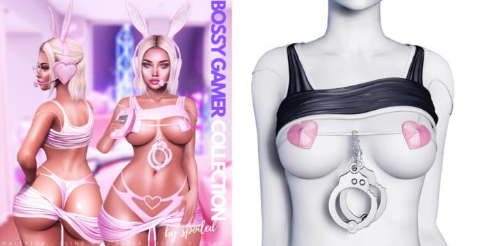 Spoiled - Bossy Gamer Top & Bra Black *Updated* for LaraX,LaraX Petite,Reborn,Waifus,Legacy,Perky,Kupra & More
