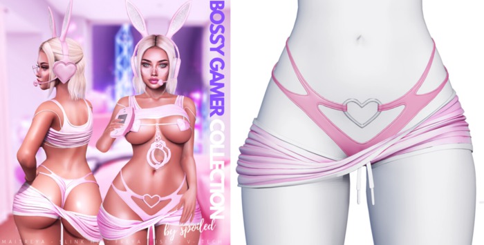 Spoiled - Bossy Gamer Shorts & Panties Babypowder