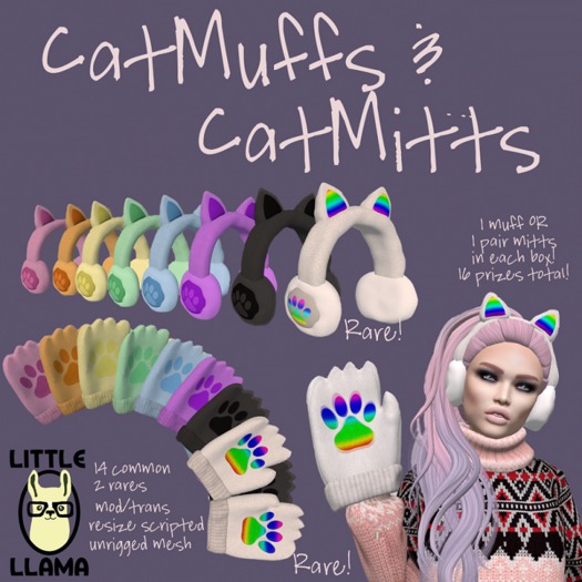 Little Llama - CatMitt - White (BOXED) RARE