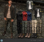 BlankLine MilitaryBlousonGacha04 (HoodieRedB)