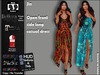 Jin open front side long casual dress