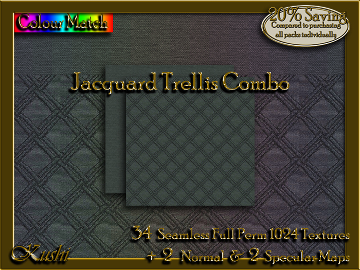 Jacquard Trellis Combo Textures