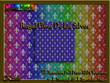 !Kushi! RegalFleurDeLisSILVER Textures -WearToUnpack