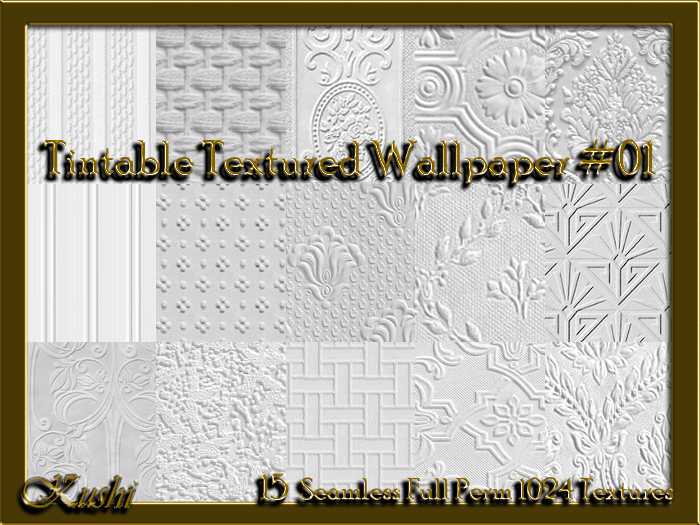 !Kushi! TintableTexturedWallpaper01 Textures -WearToUnpack