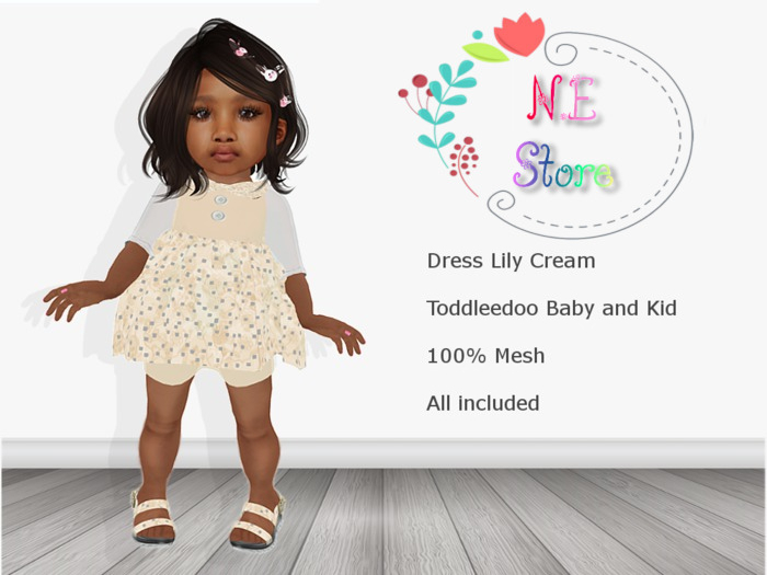 N.E Store - Dress Lily Cream TD