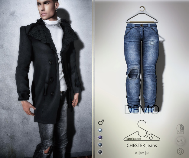 [sYs] CHESTER jeans M (fitted & body mesh) - DEMO