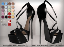 .:S&B:. High Heels Rosa Leather *20 Colours*