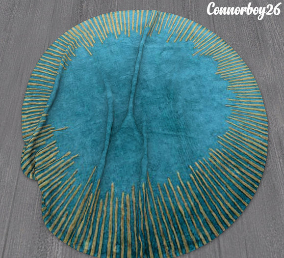 13. ROUND MODERN CRUMPLED RUG CB26 C/M