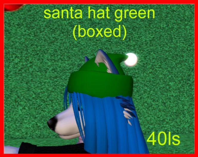 xmas green hat(boxed