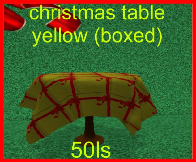 xmas table yellow (boxed)