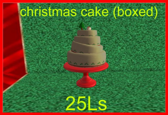 christmas cake (boxed)