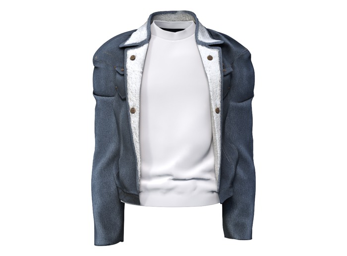 MINIMAL - Harrington Jacket Dark Blue Denim