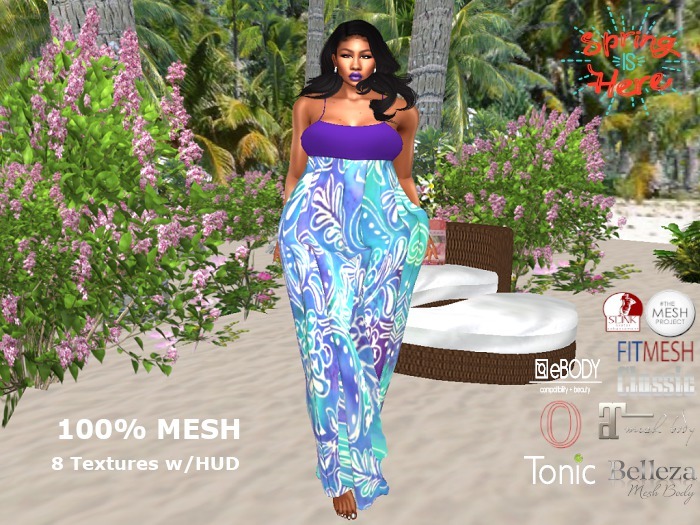 [DF]-Ladies Maxi Dress w/ HUD