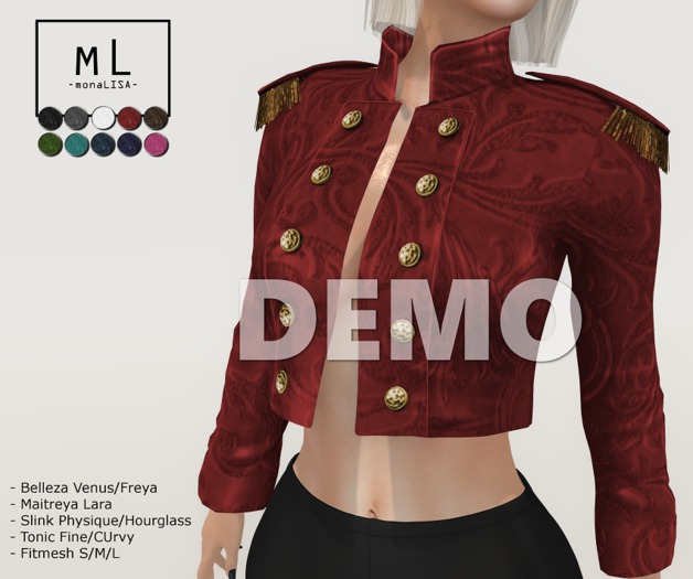 -mL- Torera Jacket (Mait/Belleza/Slink/Tonic/Ft) - DEMO