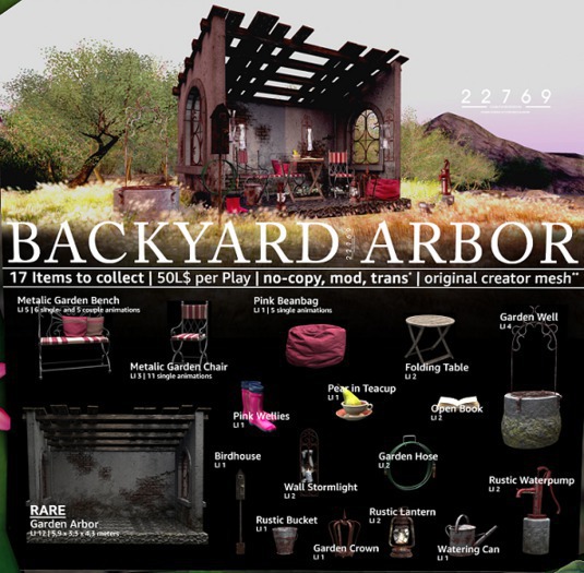 22769 - Garden Arbor - RARE