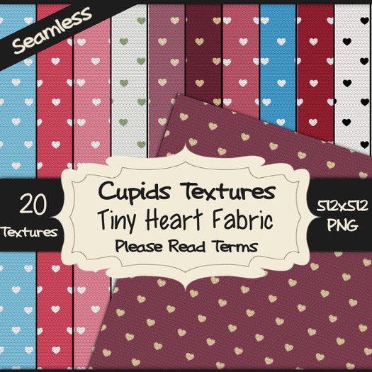 *Cupids Textures * 20 TINY HEART