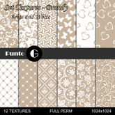 Set Textures Brandy - Beige and White