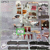 17 -DRD-AE-Train Car-Tulip Shade Wall Lamp Set