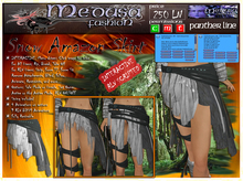 ~ Medusa Fashion ~ Snow Amazon Skirt (Boxed)
