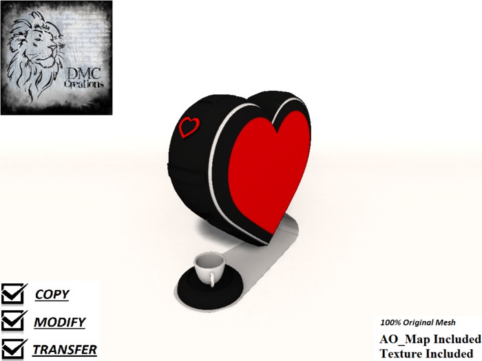 Coffee machine at heart Full Perm Mesh