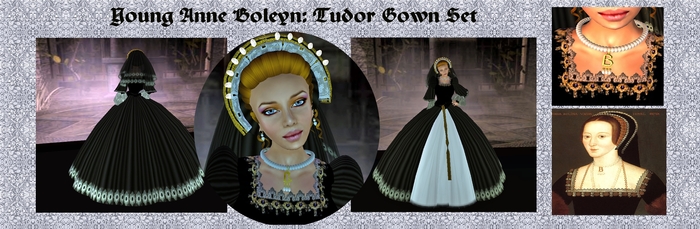 Young Anne Boleyn Reproduction Gown Set tagMedieval tagFantasy