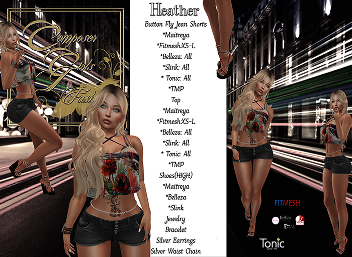 !CGF-*Heather* Complete Shorts Outfit