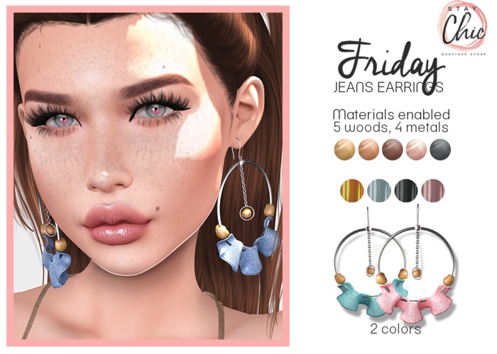 Stay Chic - Friday earrings pack 5(add me)