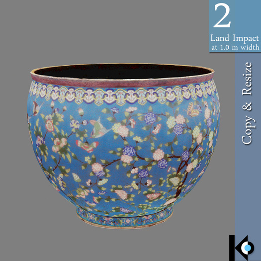 3D / Antique Enamelled Vase / 2 land impact