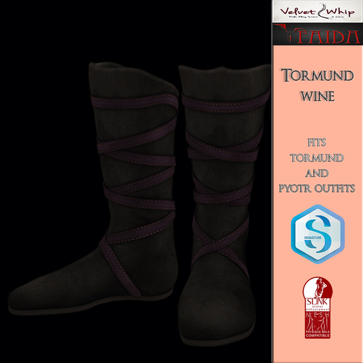 Faida & Velvet Whip - Tormund Boots Wine
