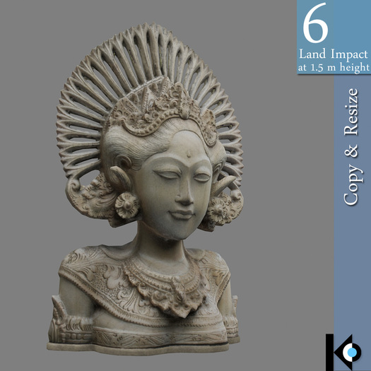 3D / Bali Princess Bust / 6 land impact