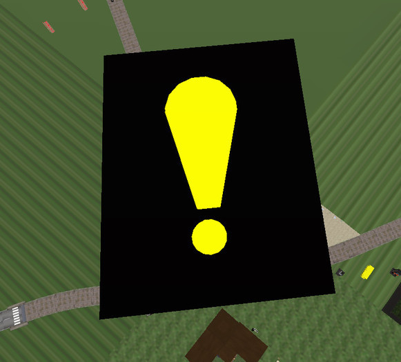 Giant Exclamation Point v1.1A - (World Map Marker)