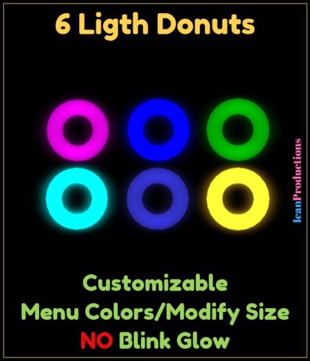6 Light Donuts