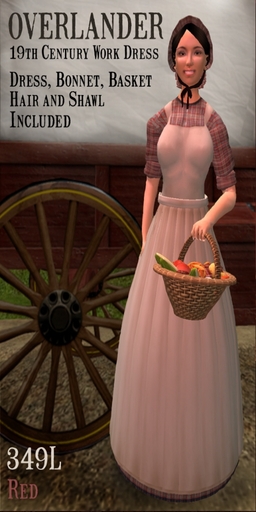 Overlander Frontier Prairie Dress in Red