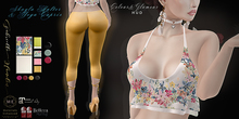 ♥.::GH::.♥ Shayla Silk Print Halter & Yoga Pant Capris