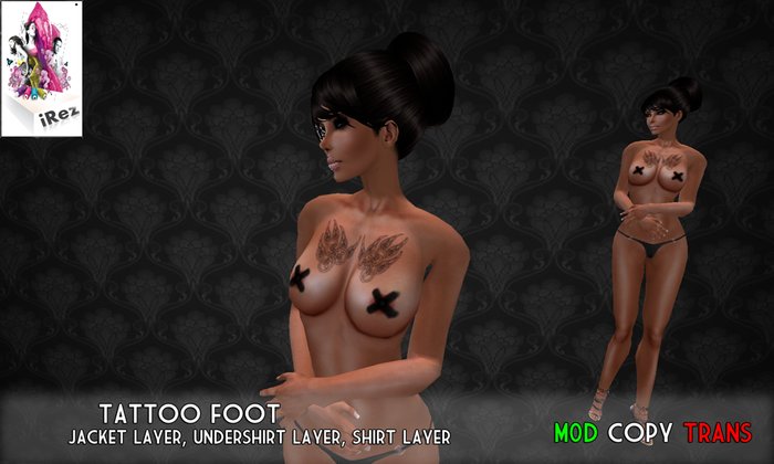 -iRez - Tattoo Foot