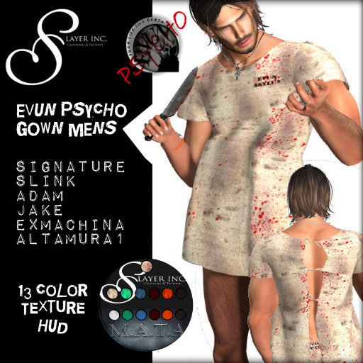 [MATA/SLAYER INC.] PSYCHO GOWN MENS PACKED