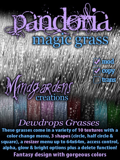 MG - Pandoria Magic Grass - Dewdrops