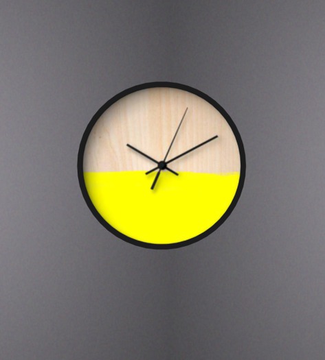 SBY - Yellow - Dipped Clock