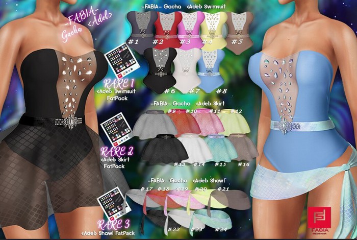 #15-FABIA- Gacha   <Adel> Skirt blue (Lara)