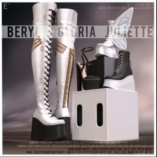 [Enchante'] - Gloria Shoes - Maitreya - Azure