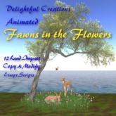 Animated Fawns in the Flowers, 12 L, Bagged