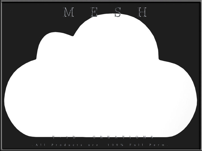 T-3D Creations [ Cloud 02 ] MESH - Full Perm