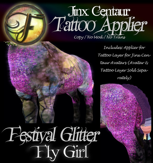 Folly - Glitter Tattoo Appliers for Jinx Centaurs - Fly Girl