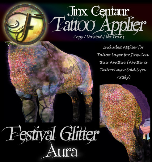 Folly - Glitter Tattoo Appliers for Jinx Centaurs - Aura