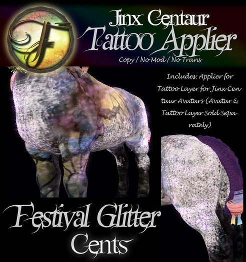 Folly - Glitter Tattoo Appliers for Jinx Centaurs - Cents